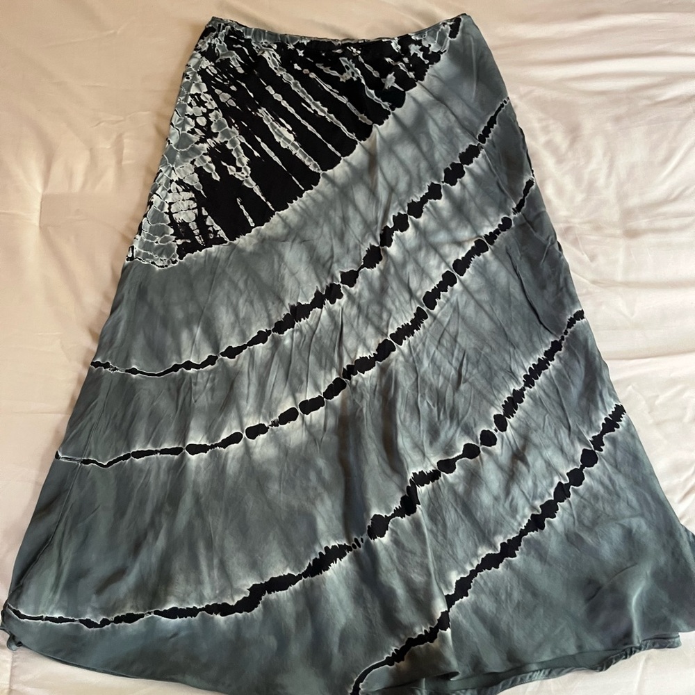Young Fabulous & Broke Black and Gray Asymmetrical Maxi Skirt